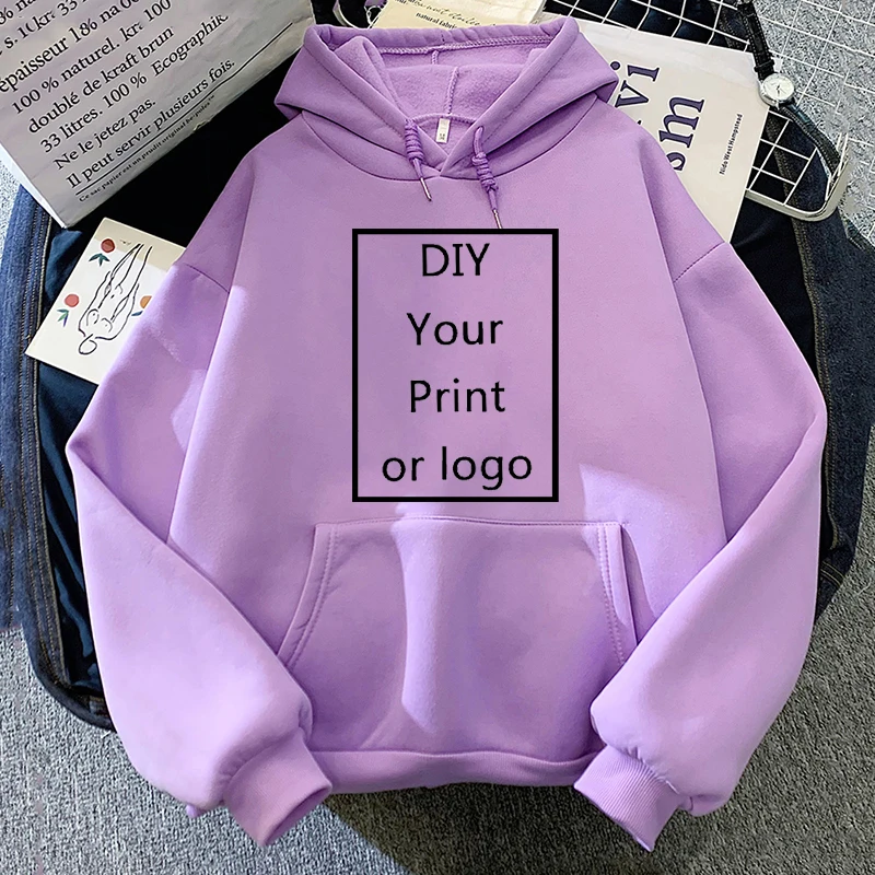 Custom Hoodie Printed Men Women Loose Casual Sweater Clothing Fashion Warm Fleece Hoodies Personality Customized Sweatshirt