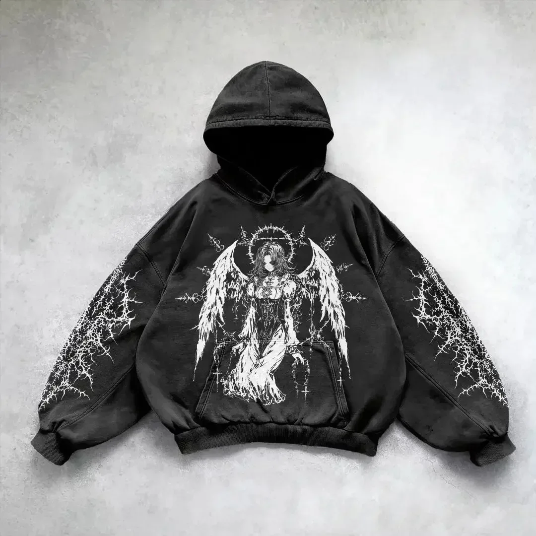 Dark Series Men's Hoodie Sweatshirt Casual Sports Wear Long Sleeve Drawstring Hooded Pullover