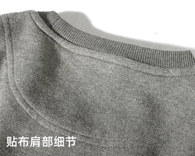 2021 Autumn Winter New Pullover Hoodies Men's Fashion Long-sleeved O-neck Versatile Wash Terry Fabric Letter Sticker Sweatshirts