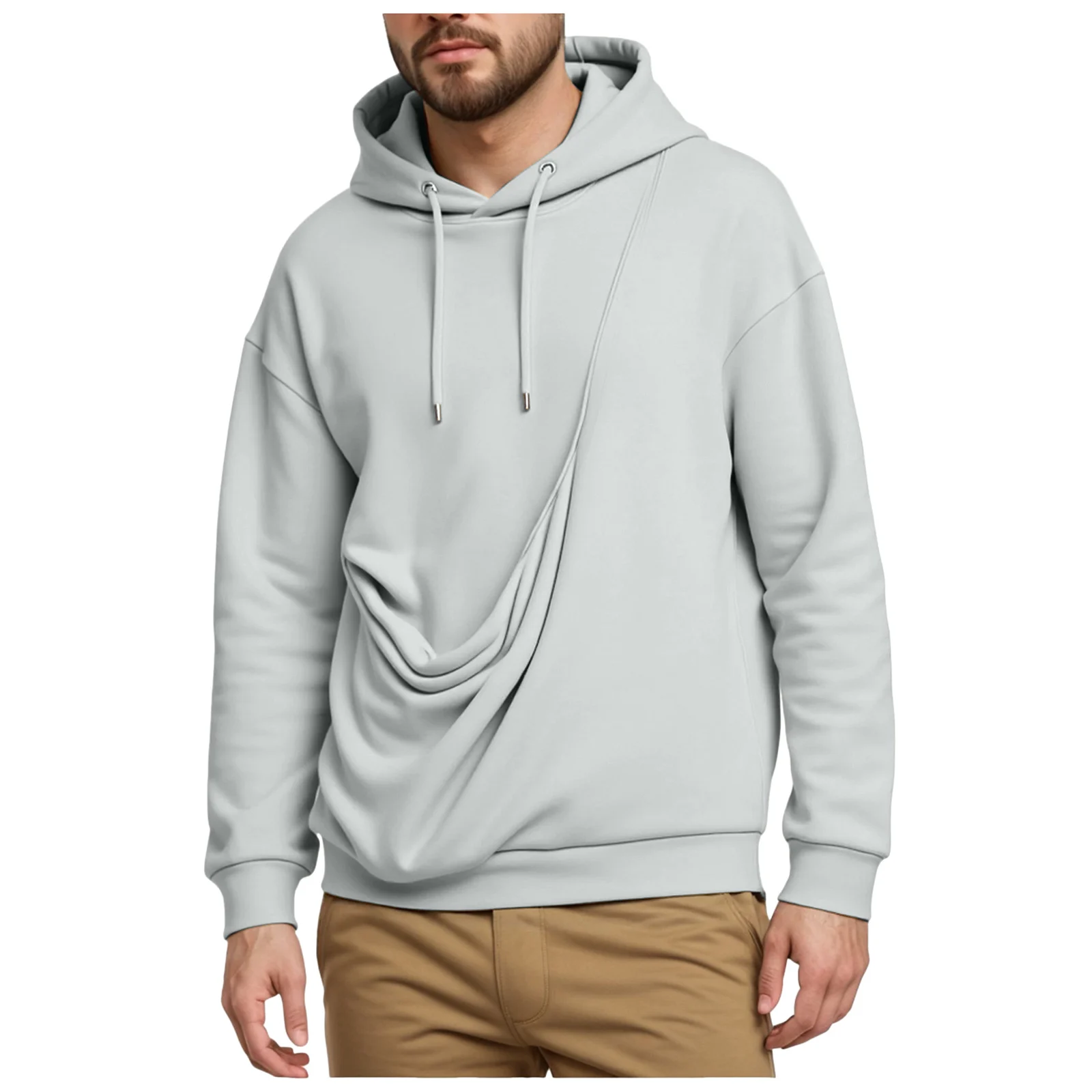 New Hooded Sweatshirts For Men Unisex Cat And Dog Bag Hooded Sweatshirt Pocket Pet Bag Holder Pullover Hoodies Men Apparel