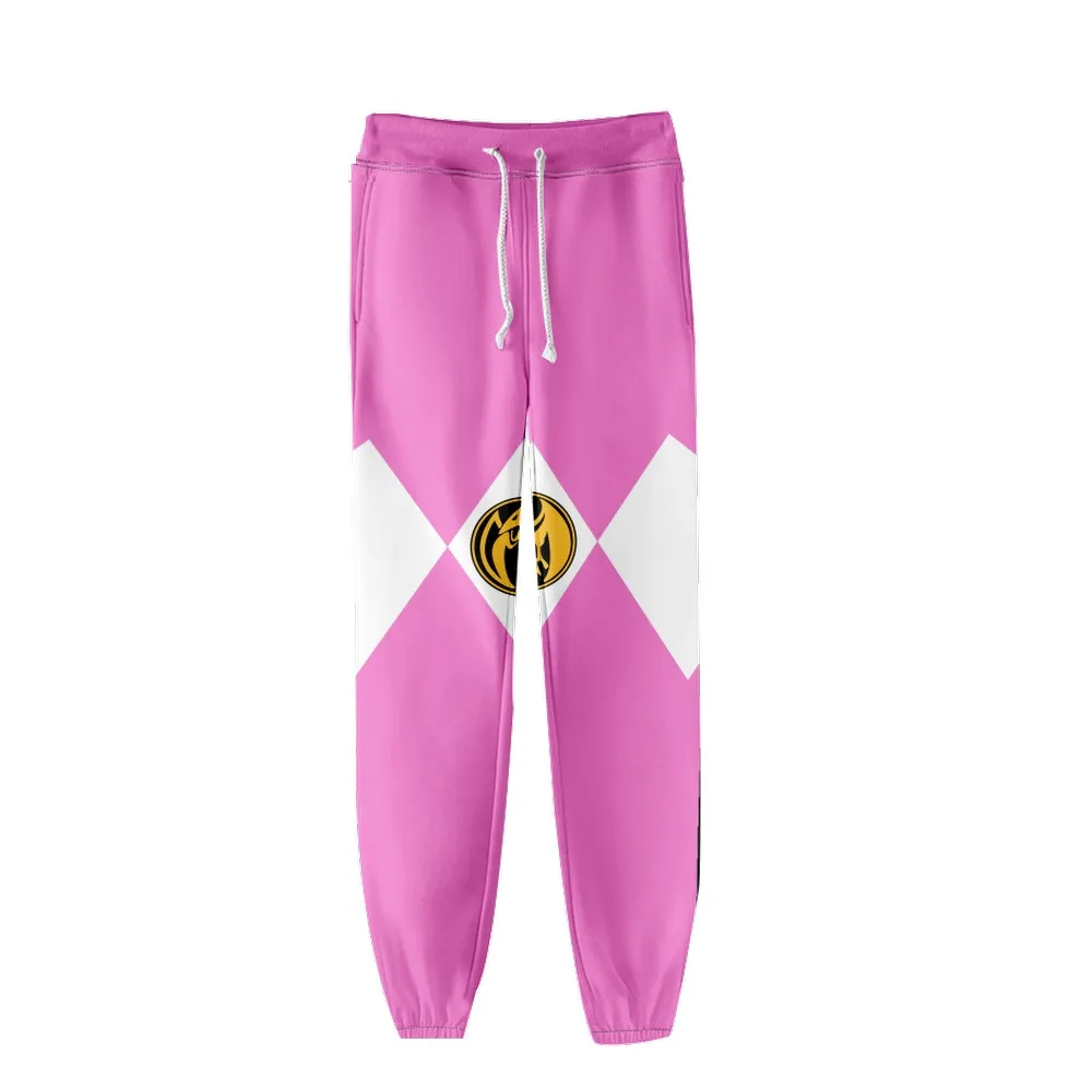 Coats Anime Mighty Morphin Cosplay Costume Hoodies 3D Printed Stand Collar Zipper Jacket Sportswear Sweatshirt