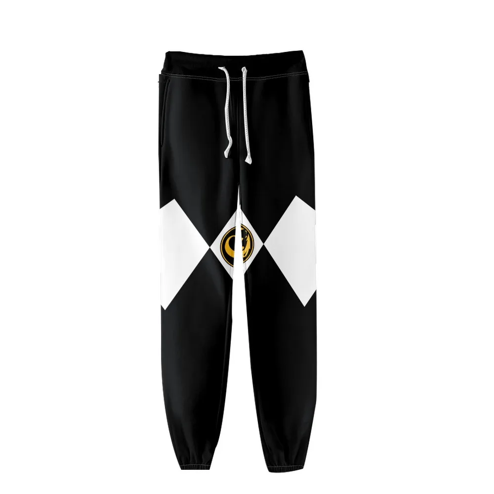 Coats Anime Mighty Morphin Cosplay Costume Hoodies 3D Printed Stand Collar Zipper Jacket Sportswear Sweatshirt
