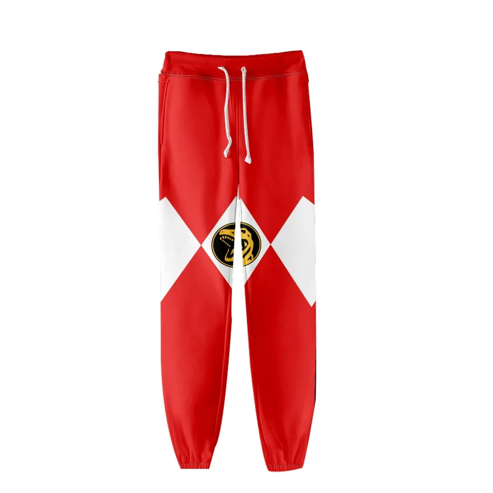 Coats Anime Mighty Morphin Cosplay Costume Hoodies 3D Printed Stand Collar Zipper Jacket Sportswear Sweatshirt