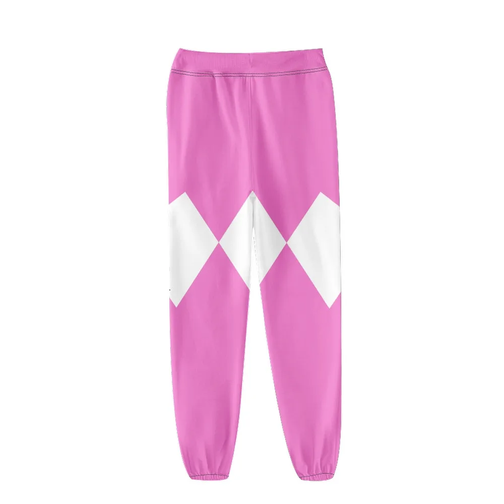 Coats Anime Mighty Morphin Cosplay Costume Hoodies 3D Printed Stand Collar Zipper Jacket Sportswear Sweatshirt