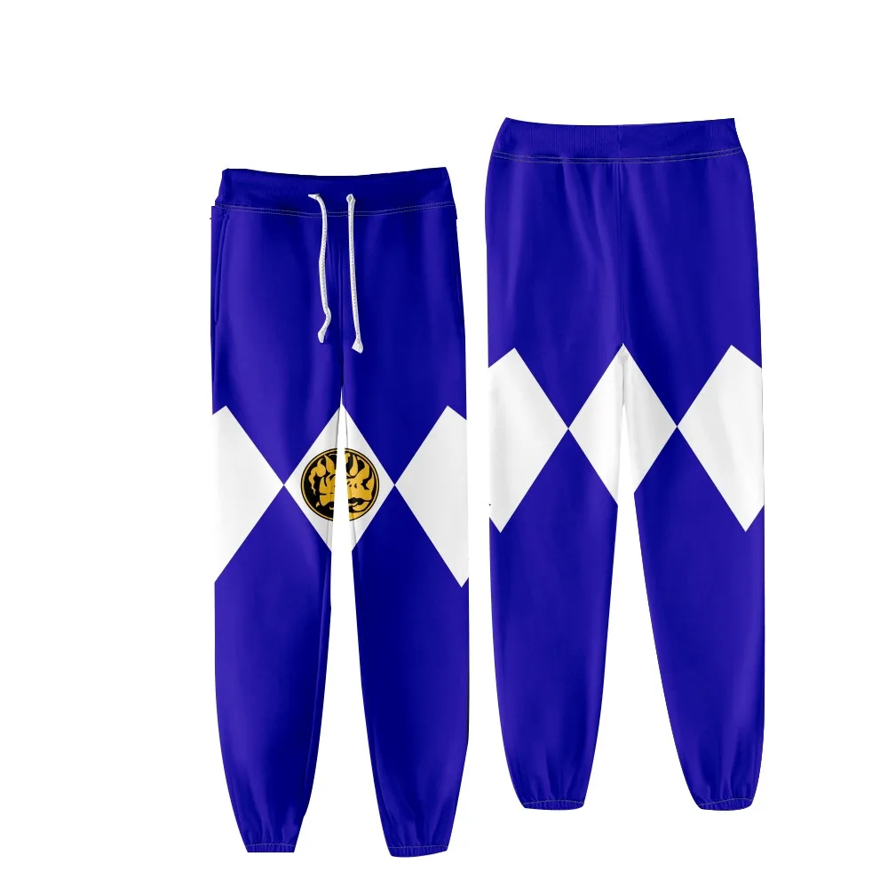 Coats Anime Mighty Morphin Cosplay Costume Hoodies 3D Printed Stand Collar Zipper Jacket Sportswear Sweatshirt