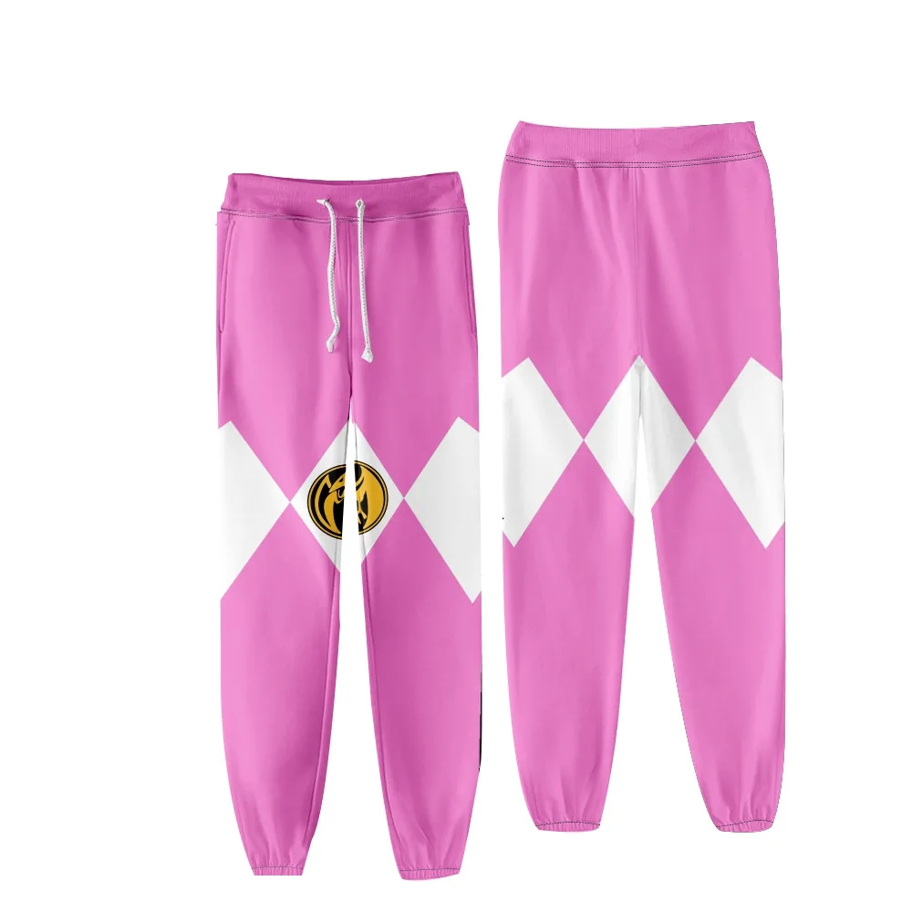 Coats Anime Mighty Morphin Cosplay Costume Hoodies 3D Printed Stand Collar Zipper Jacket Sportswear Sweatshirt