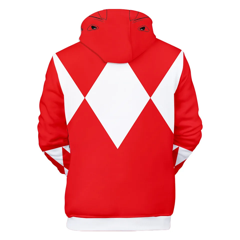 Hot Sales Autumn Winter Sweatshirts Mighty Morphin 3D Digital Printing Hoodies Men Kids Fashion Streetwear Hoodie Casual Jacket