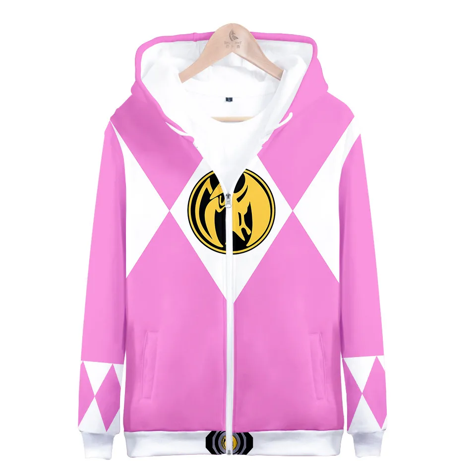 Hot Sales Autumn Winter Sweatshirts Mighty Morphin 3D Digital Printing Hoodies Men Kids Fashion Streetwear Hoodie Casual Jacket