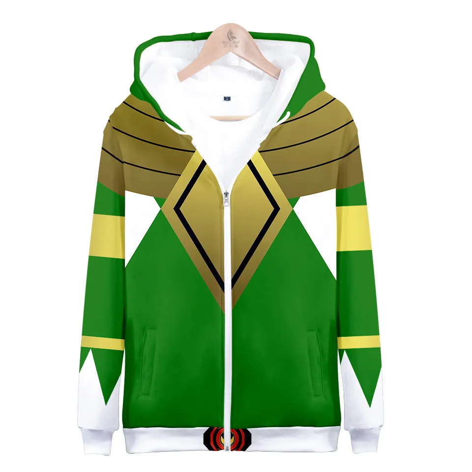 Hot Sales Autumn Winter Sweatshirts Mighty Morphin 3D Digital Printing Hoodies Men Kids Fashion Streetwear Hoodie Casual Jacket