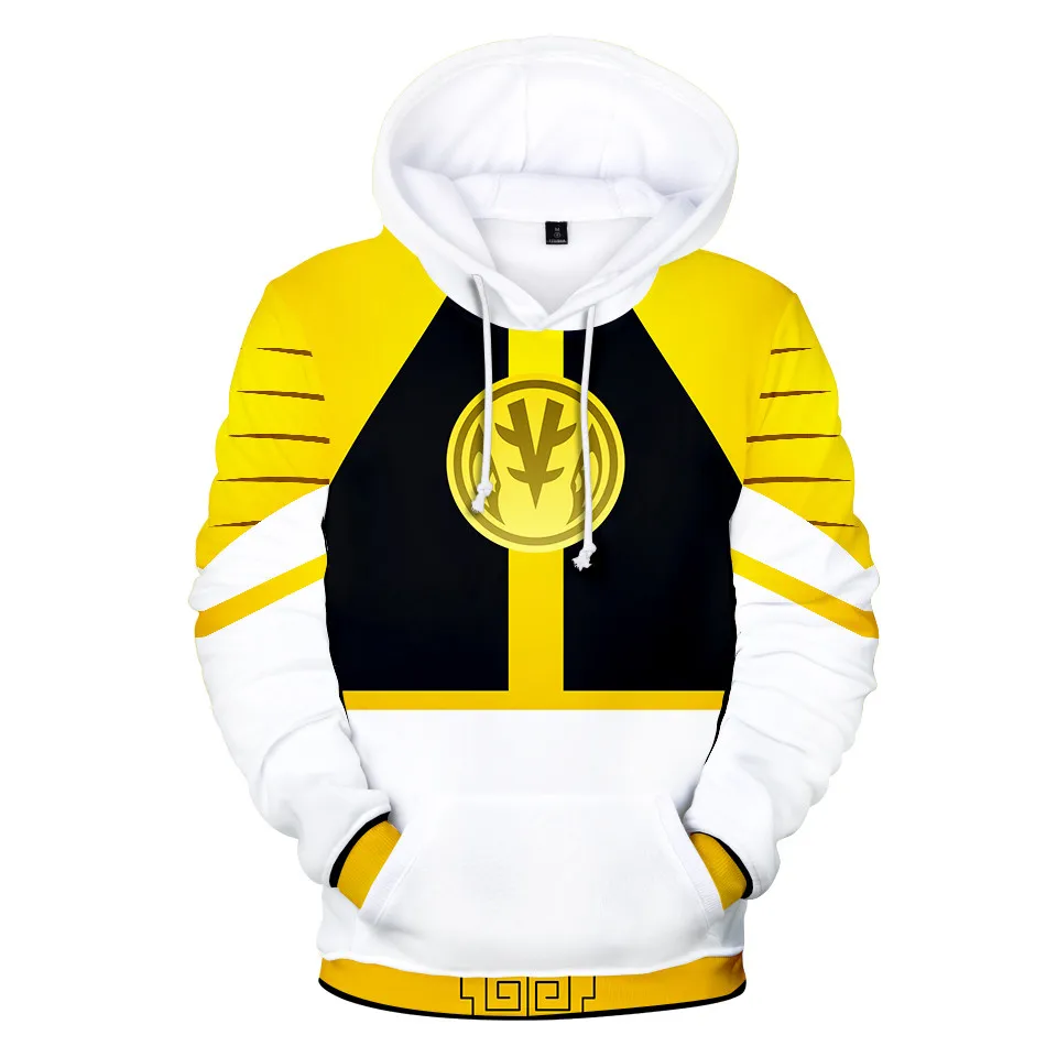 Hot Sales Autumn Winter Sweatshirts Mighty Morphin 3D Digital Printing Hoodies Men Kids Fashion Streetwear Hoodie Casual Jacket