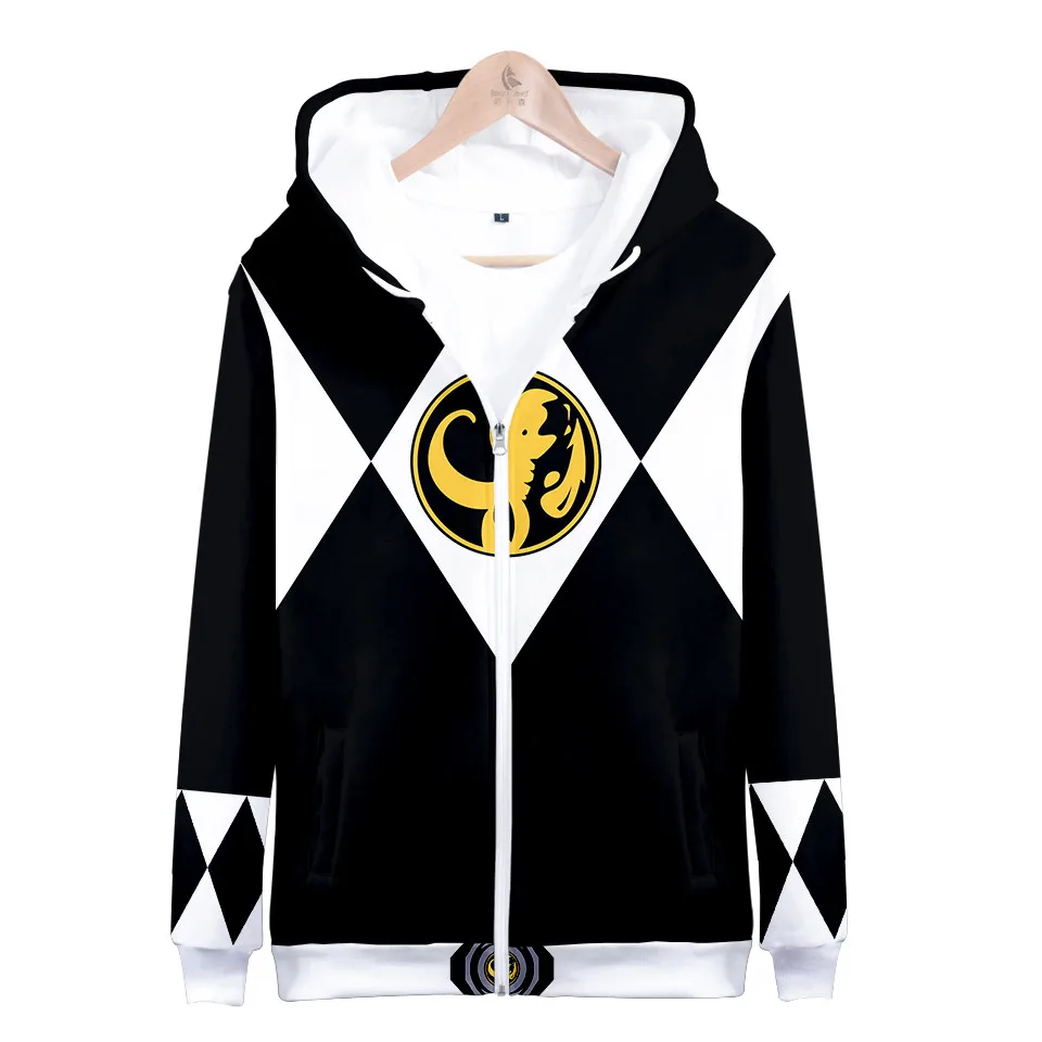 Hot Sales Autumn Winter Sweatshirts Mighty Morphin 3D Digital Printing Hoodies Men Kids Fashion Streetwear Hoodie Casual Jacket