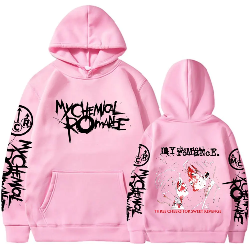 My Chemical Romance Three Cheers for Sweet Revenge Hoodies Black Parade Punk Emo Sweatshirts Men's Women Vintage Gothic Pullover