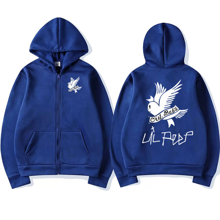 Rapper Lil Peep Graphic Zipper Hoody Men Women Hip Hop Fashion Zip Up Sweatshirt Men Oversized Pullover Hoodie Coats Streetwear