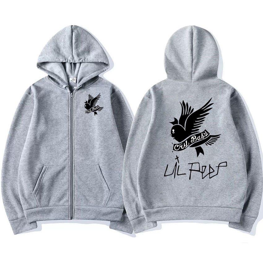Rapper Lil Peep Graphic Zipper Hoody Men Women Hip Hop Fashion Zip Up Sweatshirt Men Oversized Pullover Hoodie Coats Streetwear