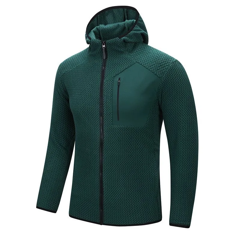 Autumn and Spring New Fashion Trend Pure Color Warm Hooded Sweatshirt Men's Casual Loose Sports High Quality Plus Size Top L-6XL