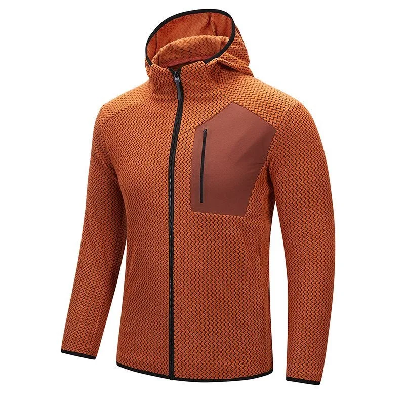 Autumn and Spring New Fashion Trend Pure Color Warm Hooded Sweatshirt Men's Casual Loose Sports High Quality Plus Size Top L-6XL