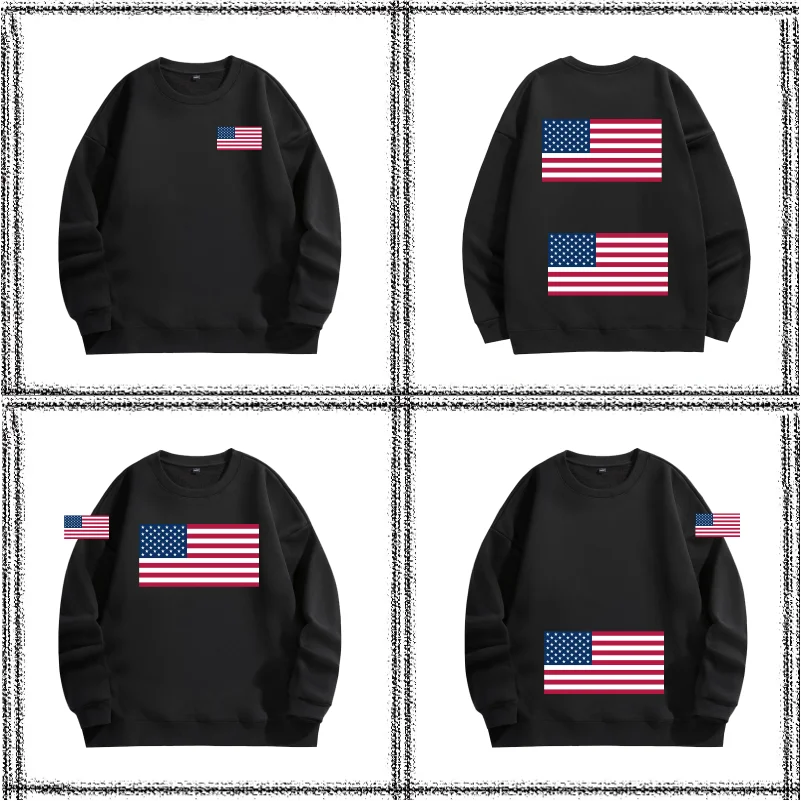 Customized Thick Winter Loose Sports Shirt With Printed Embroidery LOGO Round Neck Hoodie Personal Company Work Uniform