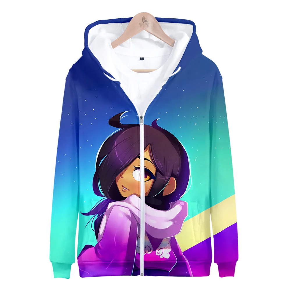 Anime Aaron Hoodies Zipper Varsity Jacket Merch Hoodies Women Men Hooded Sweater Sweatshirts Boys Girls Cosplay Costume Hoodie