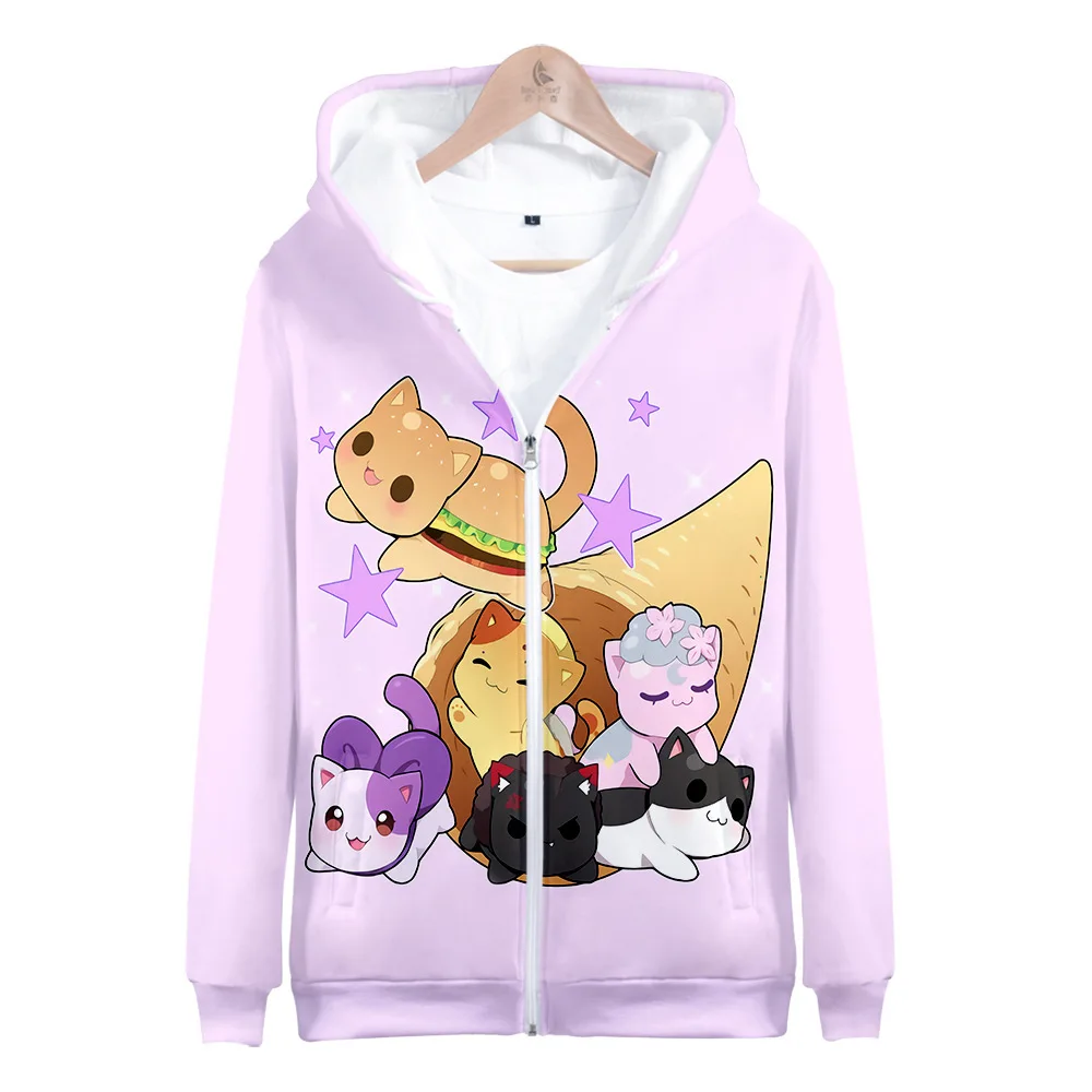 Anime Aaron Hoodies Zipper Varsity Jacket Merch Hoodies Women Men Hooded Sweater Sweatshirts Boys Girls Cosplay Costume Hoodie