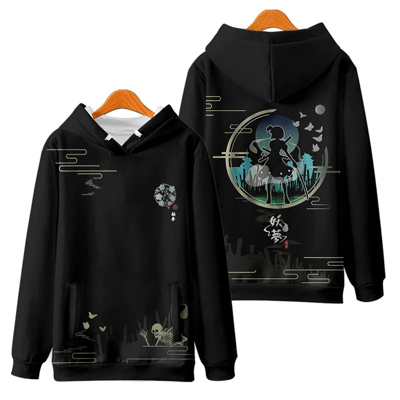 Coats Anime Touhou Project 3D Print Hoodies Boys/girls Cirno Remilia Scarlet Flandre Scarlet Pullover Sweatshirt Cosplay Costume