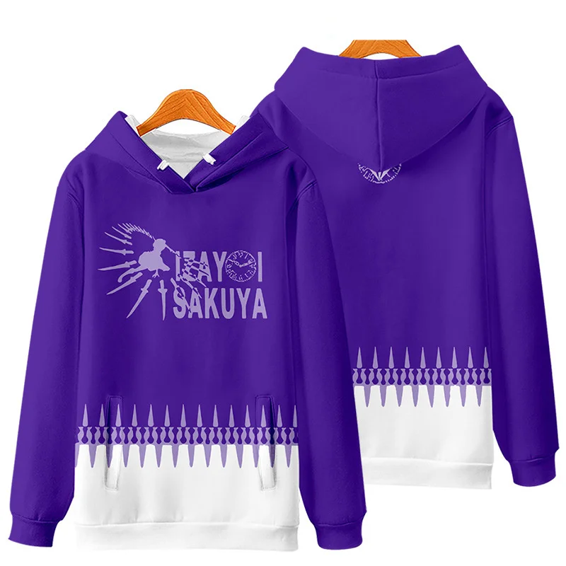 Coats Anime Touhou Project 3D Print Hoodies Boys/girls Cirno Remilia Scarlet Flandre Scarlet Pullover Sweatshirt Cosplay Costume