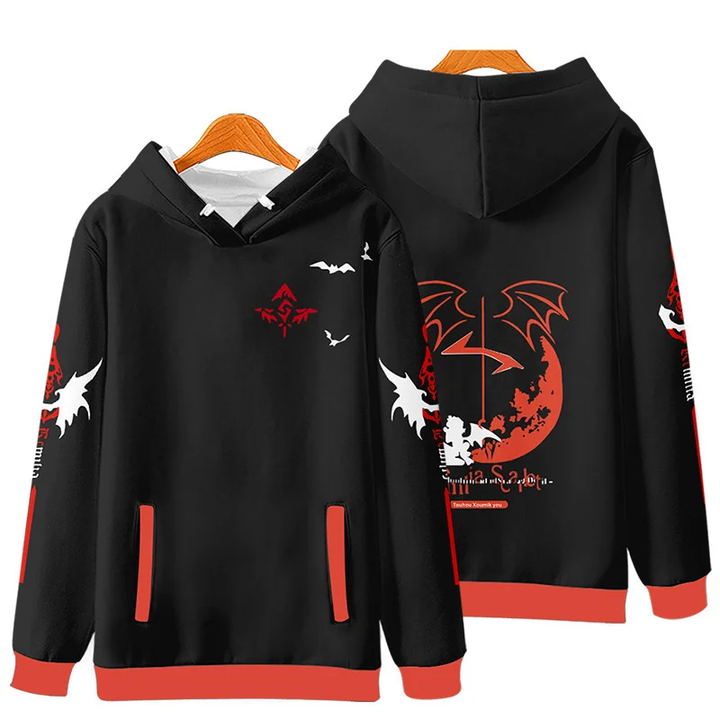 Coats Anime Touhou Project 3D Print Hoodies Boys/girls Cirno Remilia Scarlet Flandre Scarlet Pullover Sweatshirt Cosplay Costume