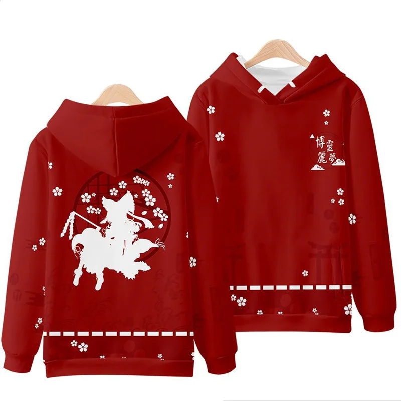 Coats Anime Touhou Project 3D Print Hoodies Boys/girls Cirno Remilia Scarlet Flandre Scarlet Pullover Sweatshirt Cosplay Costume