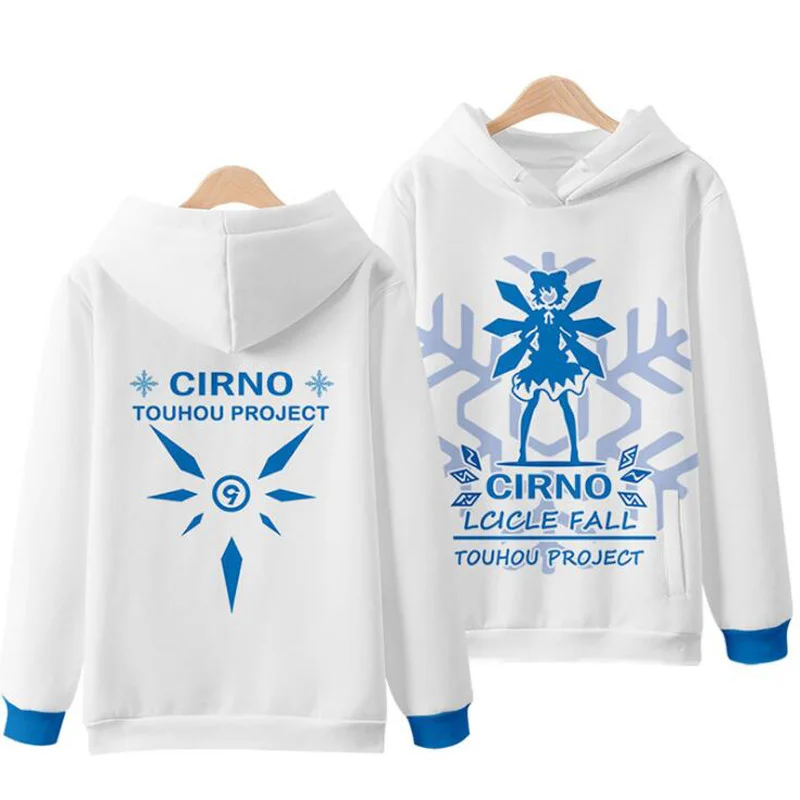Coats Anime Touhou Project 3D Print Hoodies Boys/girls Cirno Remilia Scarlet Flandre Scarlet Pullover Sweatshirt Cosplay Costume