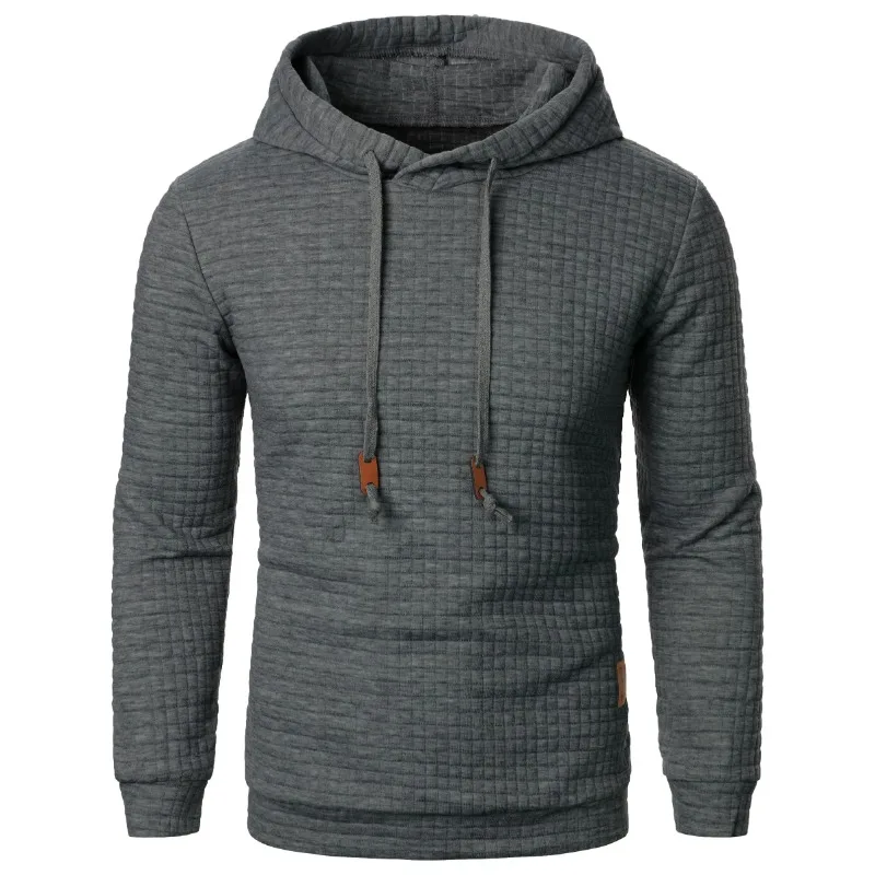 New Outdoor Men's Long Sleeve Hoodie Sweatshirts Autum Breathable Solid Color Coats Sport Streetwear Pullover Tracksuit Men