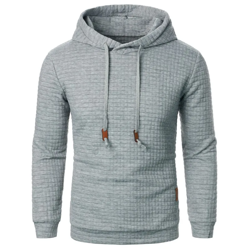 New Outdoor Men's Long Sleeve Hoodie Sweatshirts Autum Breathable Solid Color Coats Sport Streetwear Pullover Tracksuit Men