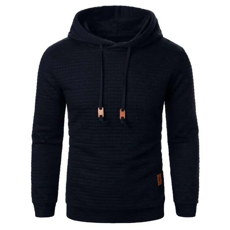 New Outdoor Men's Long Sleeve Hoodie Sweatshirts Autum Breathable Solid Color Coats Sport Streetwear Pullover Tracksuit Men