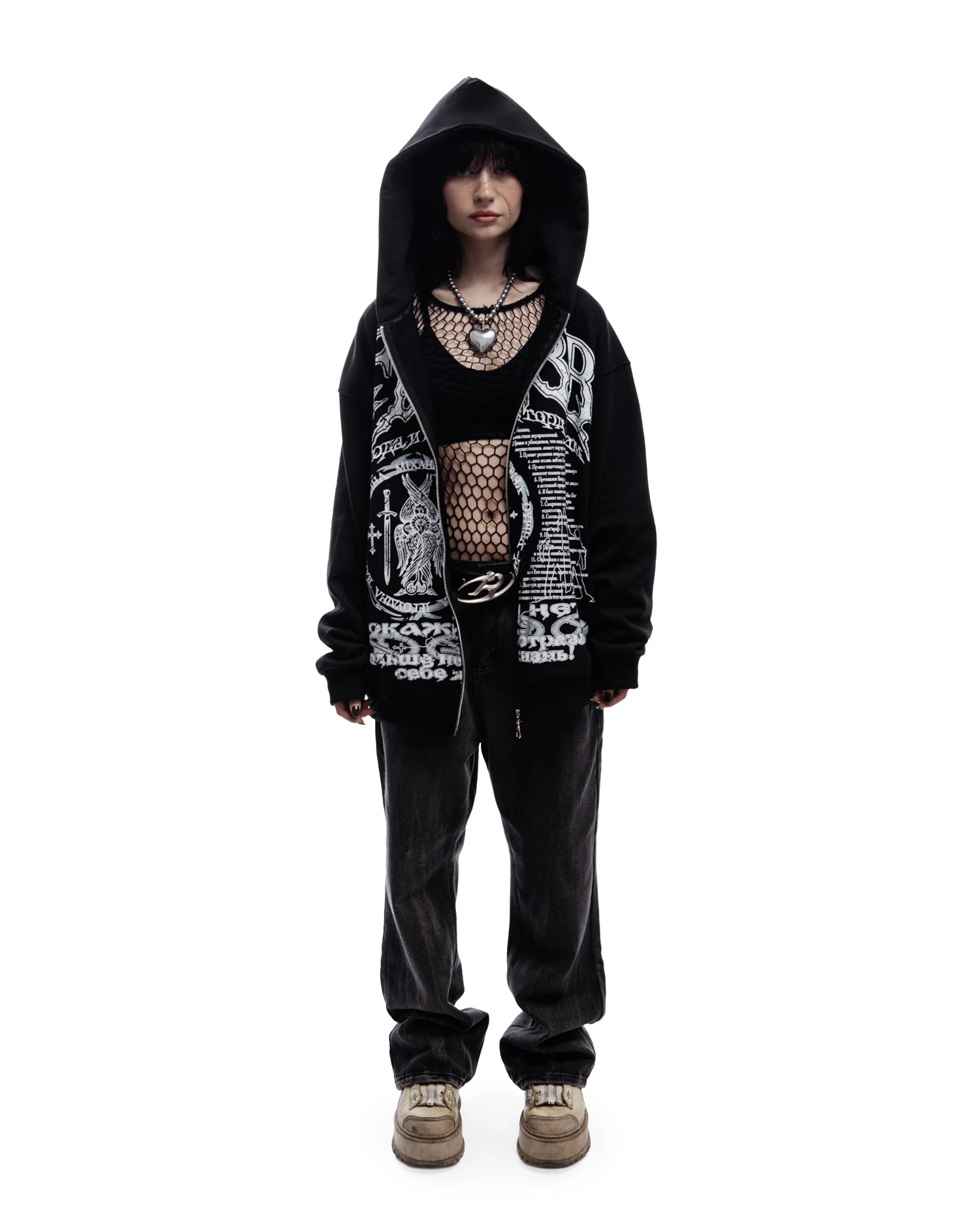 Y2K Retro zip up Hoodie Men Sober Print Zipper Sweatshirts High Street Hip Hop Streetwear Oversized Korean Graphic Unisex Jacket