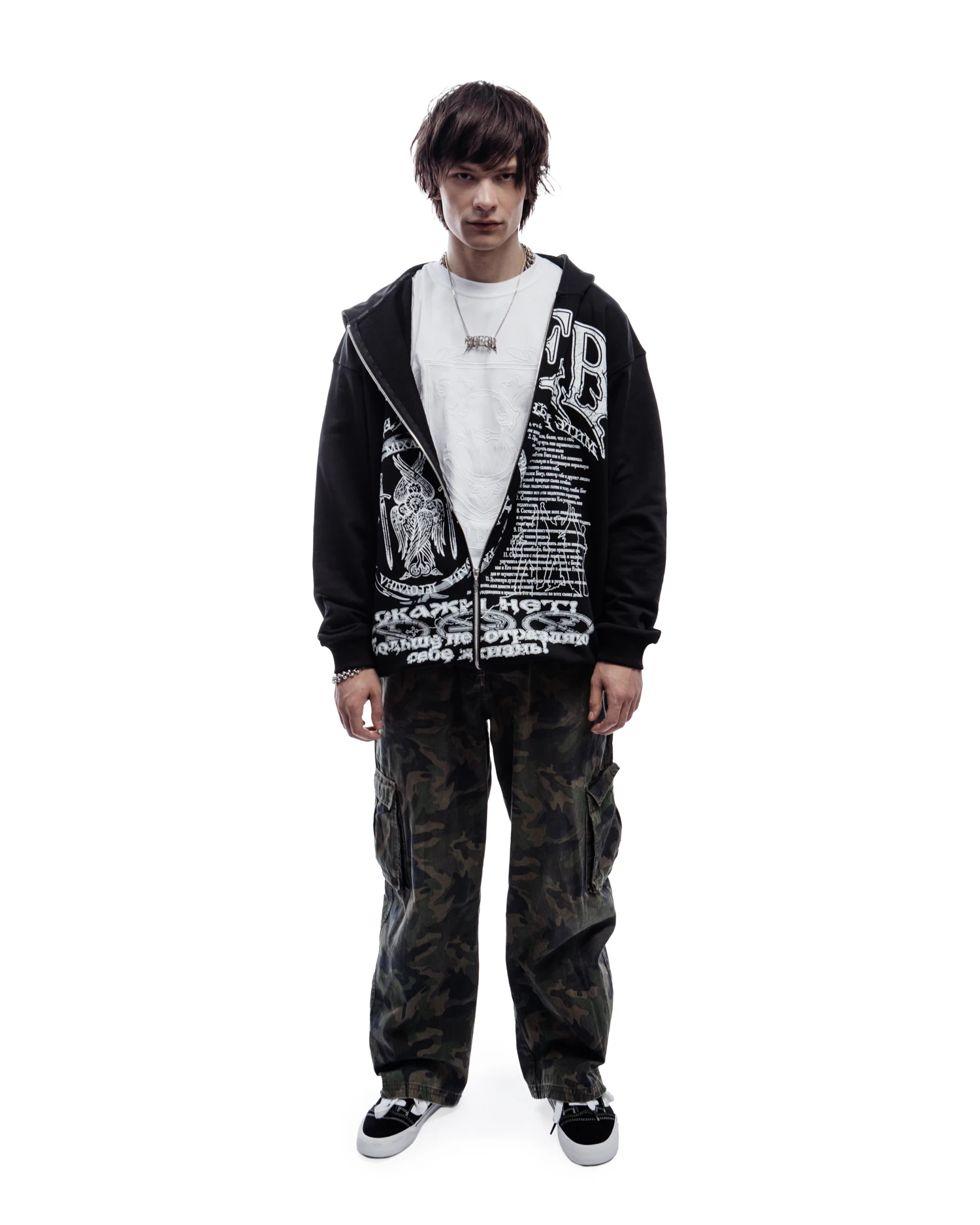 Y2K Retro zip up Hoodie Men Sober Print Zipper Sweatshirts High Street Hip Hop Streetwear Oversized Korean Graphic Unisex Jacket