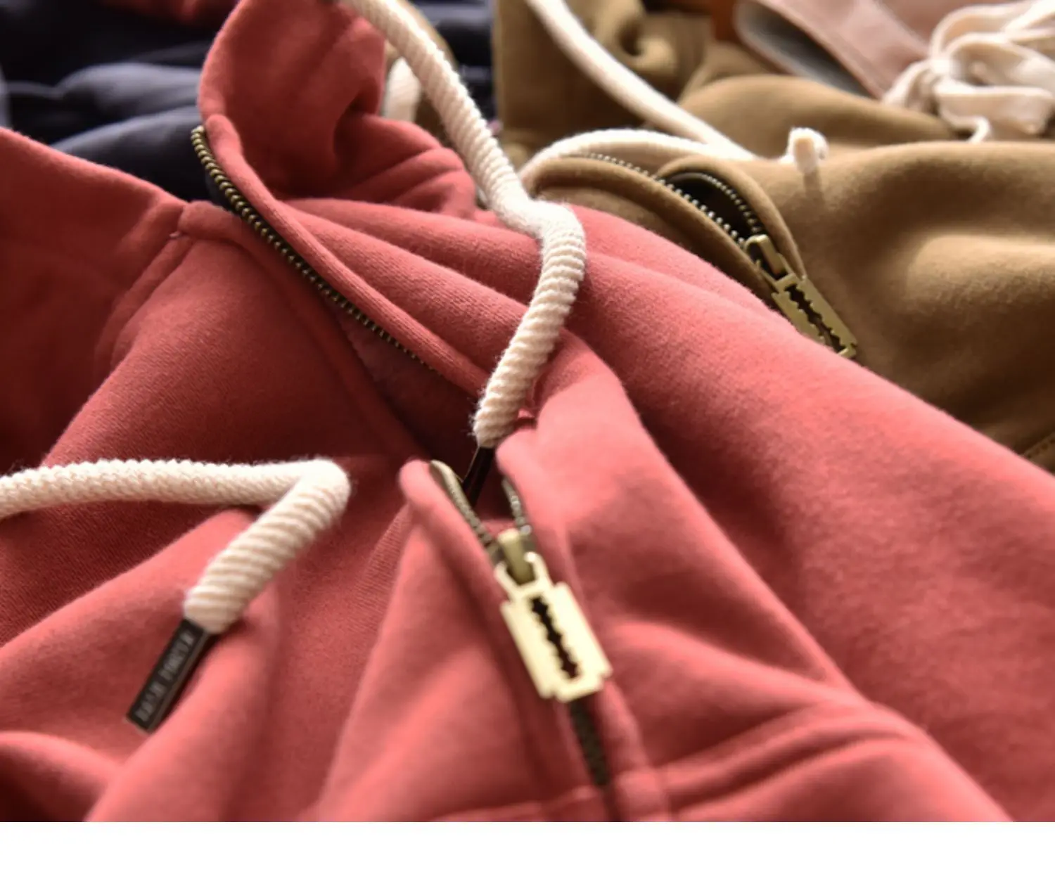 Heavyweight Autumn Winter Fleece Hooded Sweatshirt for Men Japan Casual Fit Couple Warm Hoodie High Street Zipper Up Cardigan