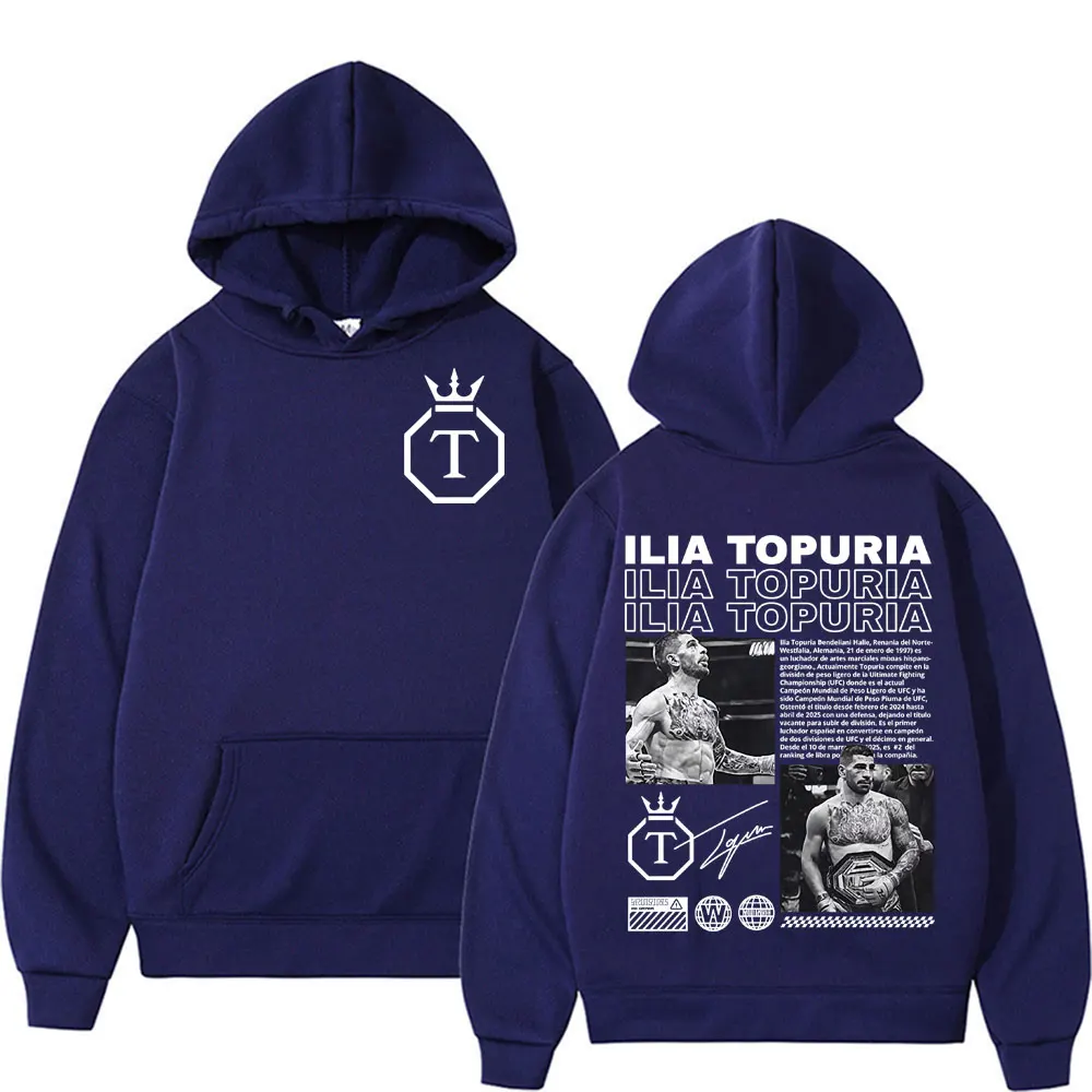 Limited El Matador Ilia Topuria Merch Hoodies Men Women Cotton Casual High Quality Sweatshirts Retro Fashion Oversized Pullovers
