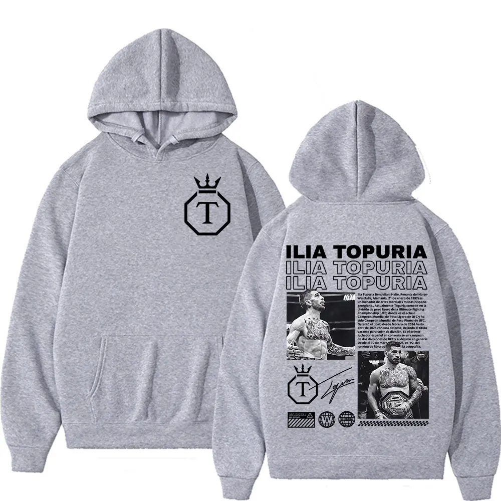 Limited El Matador Ilia Topuria Merch Hoodies Men Women Cotton Casual High Quality Sweatshirts Retro Fashion Oversized Pullovers