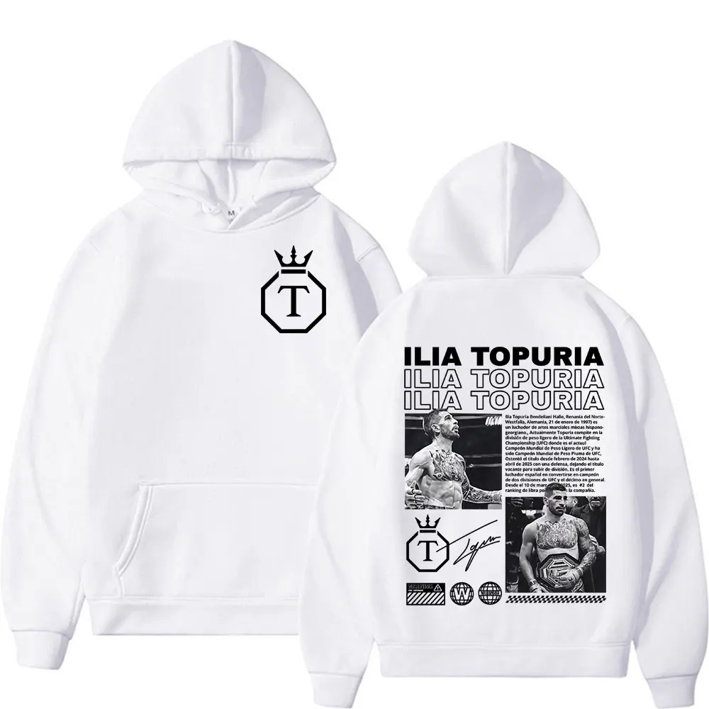 Limited El Matador Ilia Topuria Merch Hoodies Men Women Cotton Casual High Quality Sweatshirts Retro Fashion Oversized Pullovers
