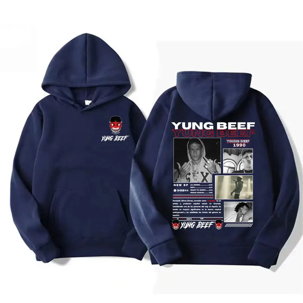 Rapper Yung Beef Album 2025 Tour Hoodies Men's Clothing Fleece Long Sleeve Pullovers Hoodie Fashion Hip Hop Oversized Sweatshirt