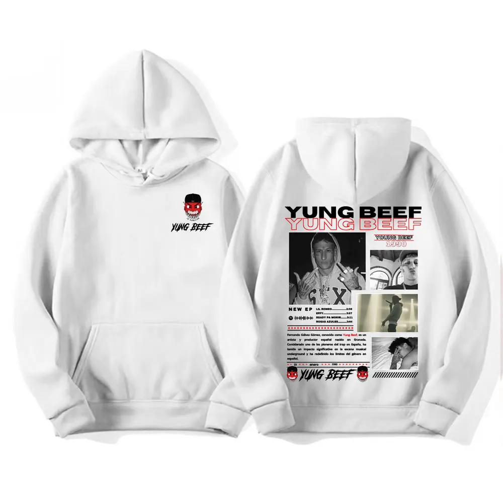 Rapper Yung Beef Album 2025 Tour Hoodies Men's Clothing Fleece Long Sleeve Pullovers Hoodie Fashion Hip Hop Oversized Sweatshirt