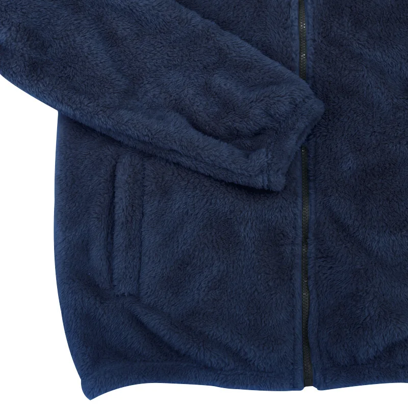 Men Fleece Hoodie Coats Autumn Winter Male Warm Hoody Zip Up Loose Sweatshirt Coats Outwear FYY-90094
