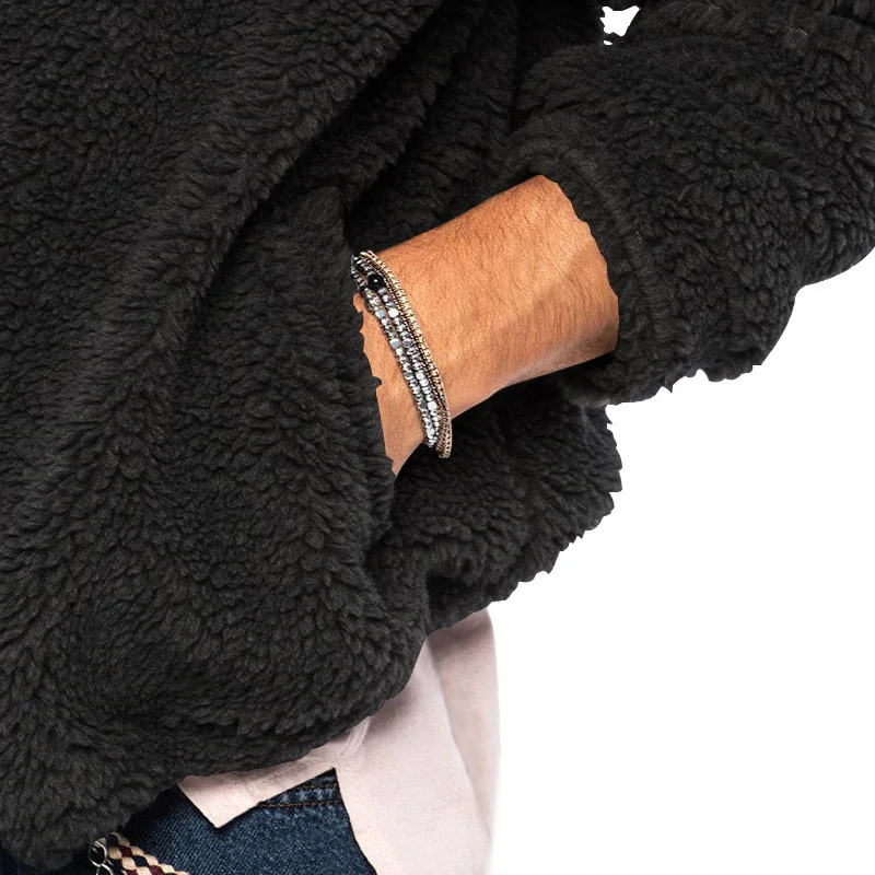 Men Fleece Hoodie Coats Autumn Winter Male Warm Hoody Zip Up Loose Sweatshirt Coats Outwear FYY-90094