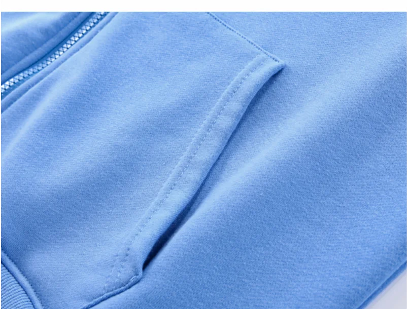 Fashion Zipper Hoodie Custom Design 100% Cotton Sweatshirt Embroidery Company Logo Thin Solid Color Hoodie Printing Text Pattern