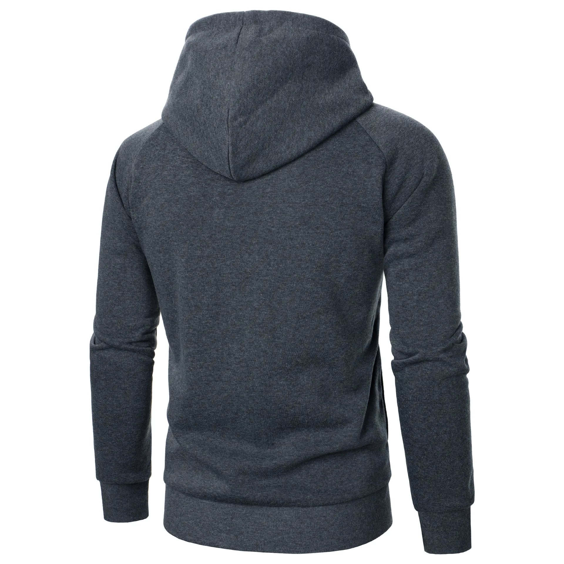 Spring Autumn Men's Fashion Side Hidden Zipper Hoodies Solid Hooded Casual Sweatshirts Male Slim Fit Sports Hoody Hoodie Outwear