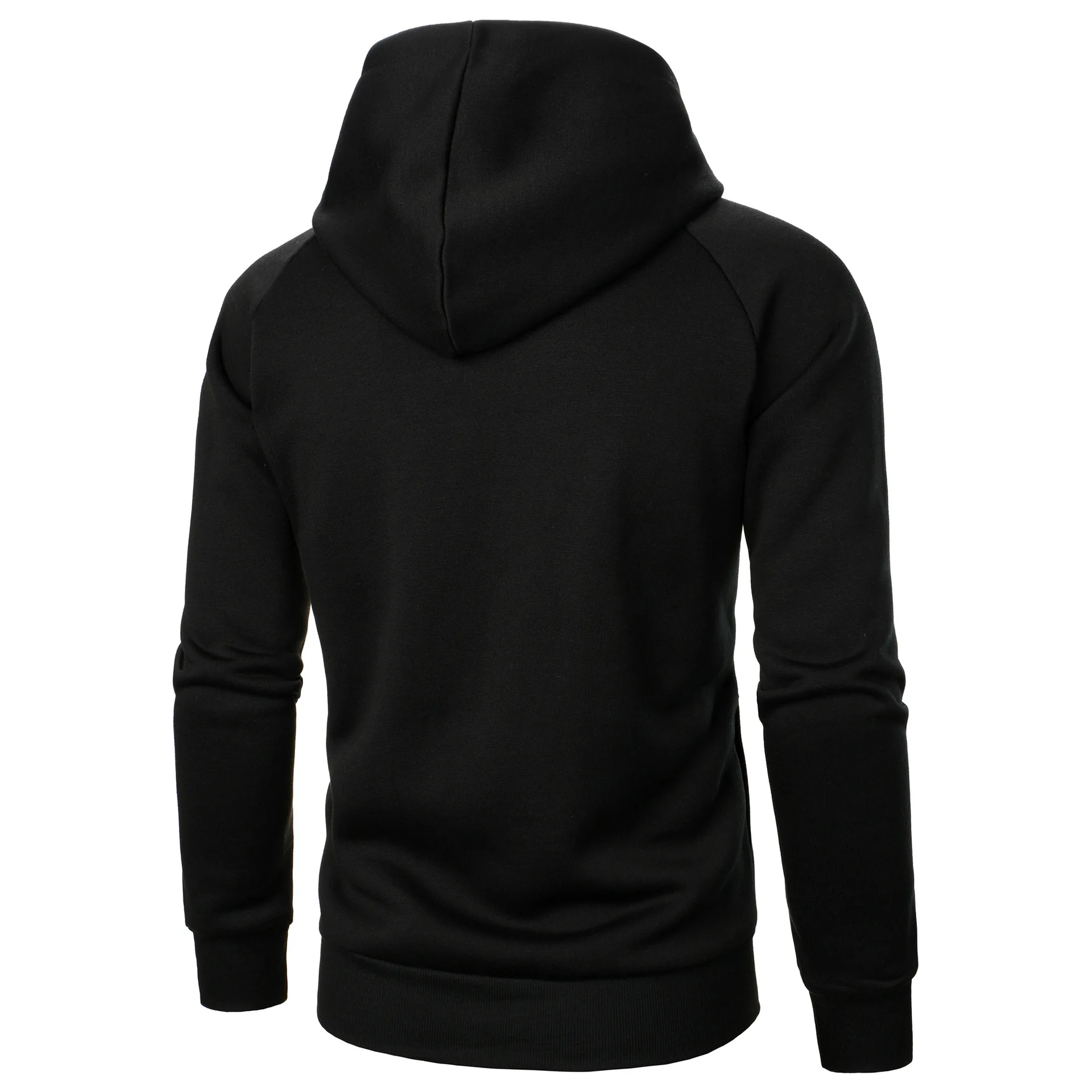 Spring Autumn Men's Fashion Side Hidden Zipper Hoodies Solid Hooded Casual Sweatshirts Male Slim Fit Sports Hoody Hoodie Outwear