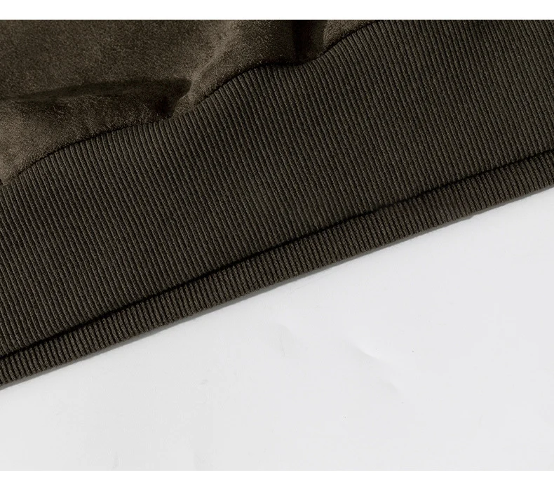 TFETTERS Autumn Winter Suede Sweatshirt Men SLong Sleeved 2026 Solid Color O Neck Retro Baggy Pullovers Fashion Couple Outfits
