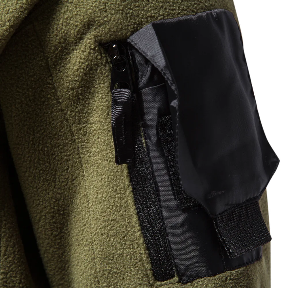 2025 Men's Thick Polar Fleece Sweatshirt Autumn Winter Men Hood Sports Black Windproof Oversized Hoodie Male Streetwear Hoody