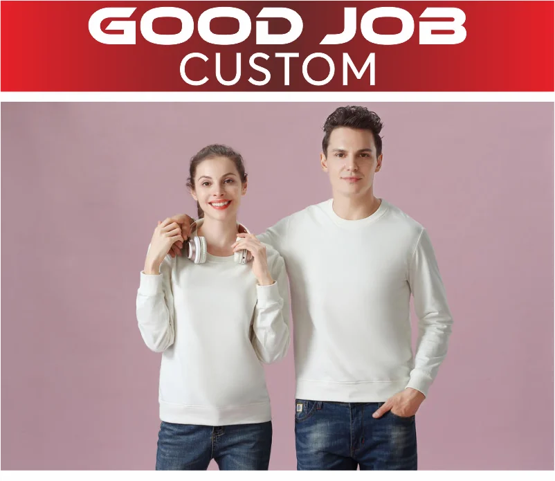 Fashion Men Women Cotton Sweatshirt Custom Logo Company Team Casual Sportswear Printing Design Terry Pullover Embroidery Pattern