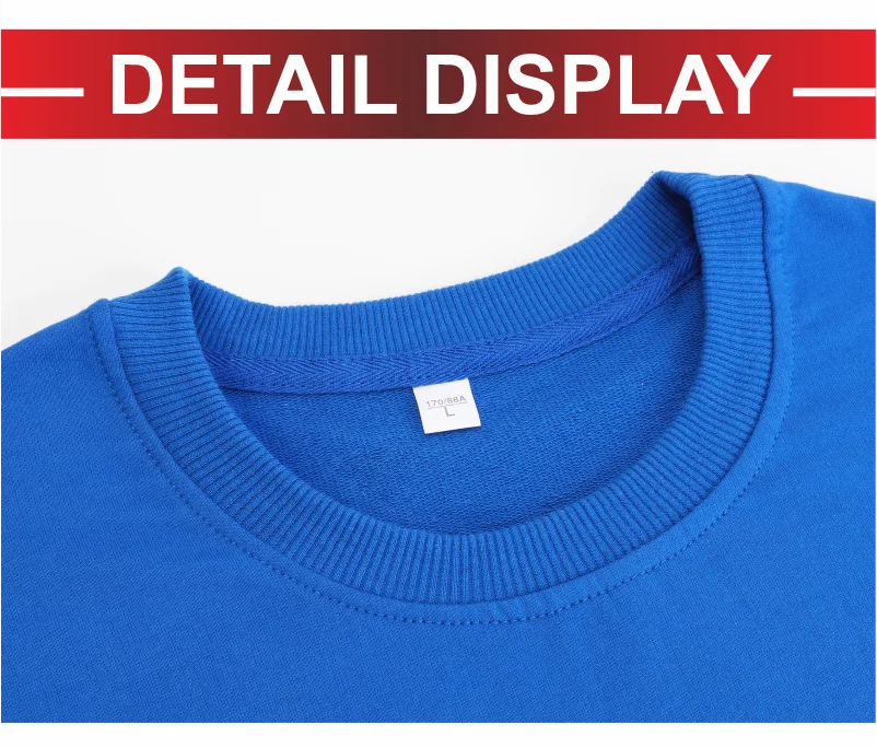 Fashion Men Women Cotton Sweatshirt Custom Logo Company Team Casual Sportswear Printing Design Terry Pullover Embroidery Pattern