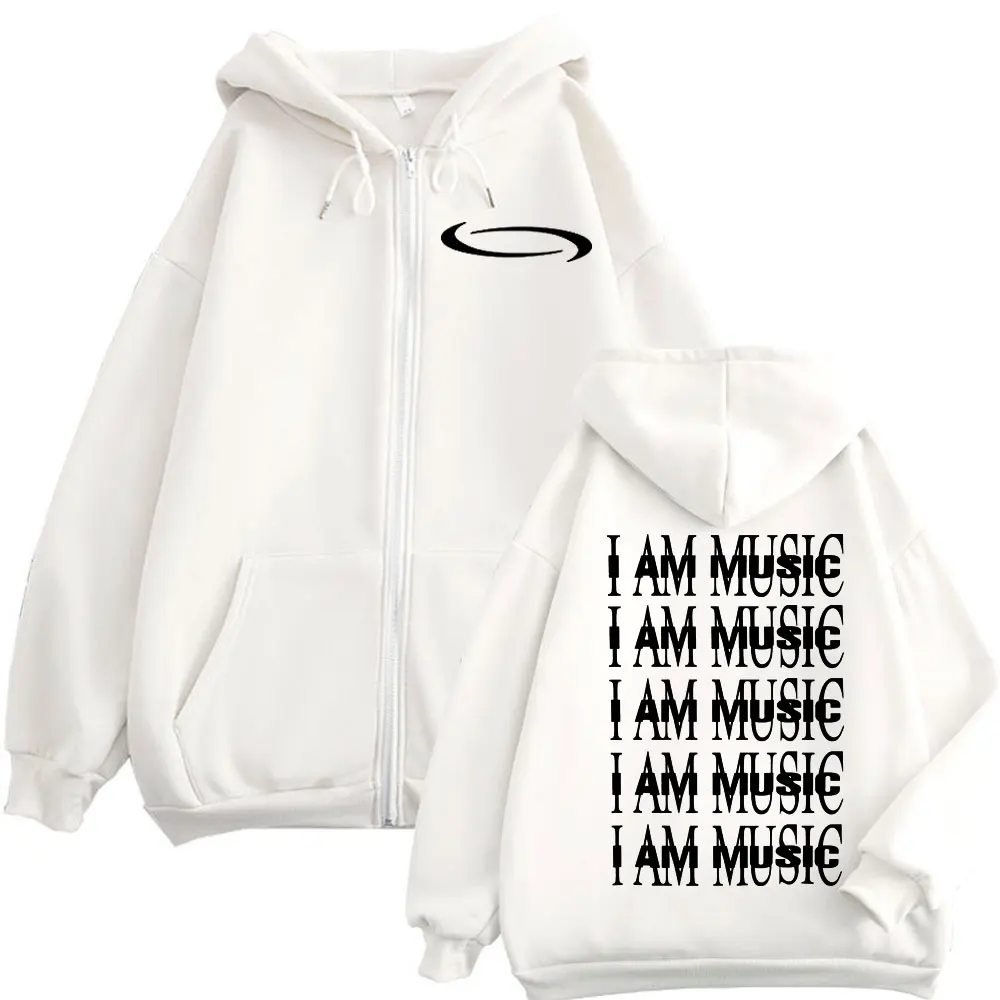 Rapper Playboi Carti I AM MUSIC Zipper Hoodie Men's Women Clothing Fashion Hip Hop Zip Up Sweatshirts Oversized Fleece Pullovers