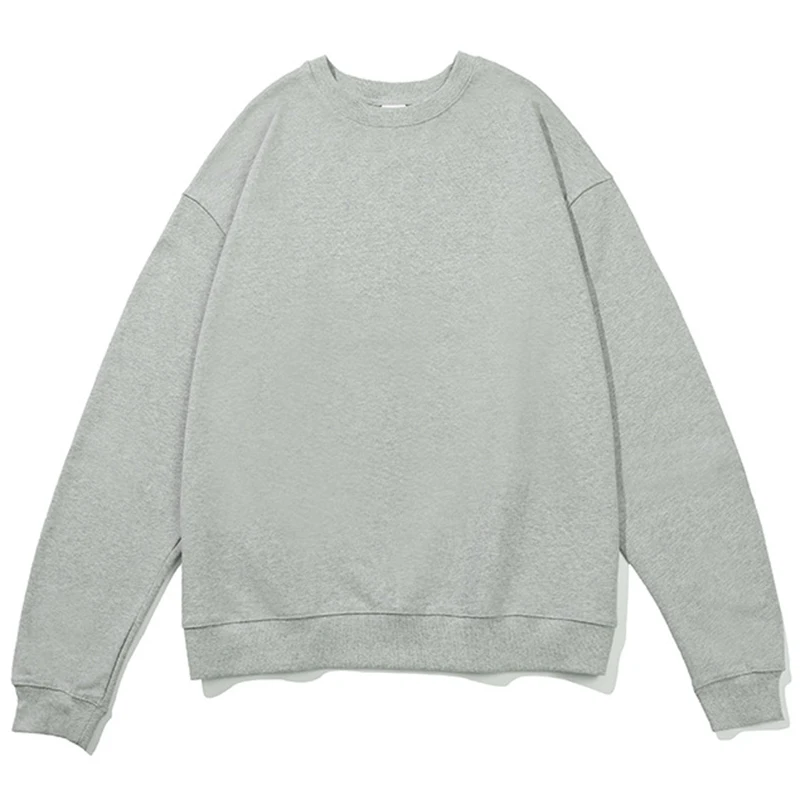 GAAJ 100% Cotton Sweatshirt Men Women,Brand Solid Streetwear,Autum Winter Long Sleeve Pullover,Quality Unisex Clothing,320Gsm